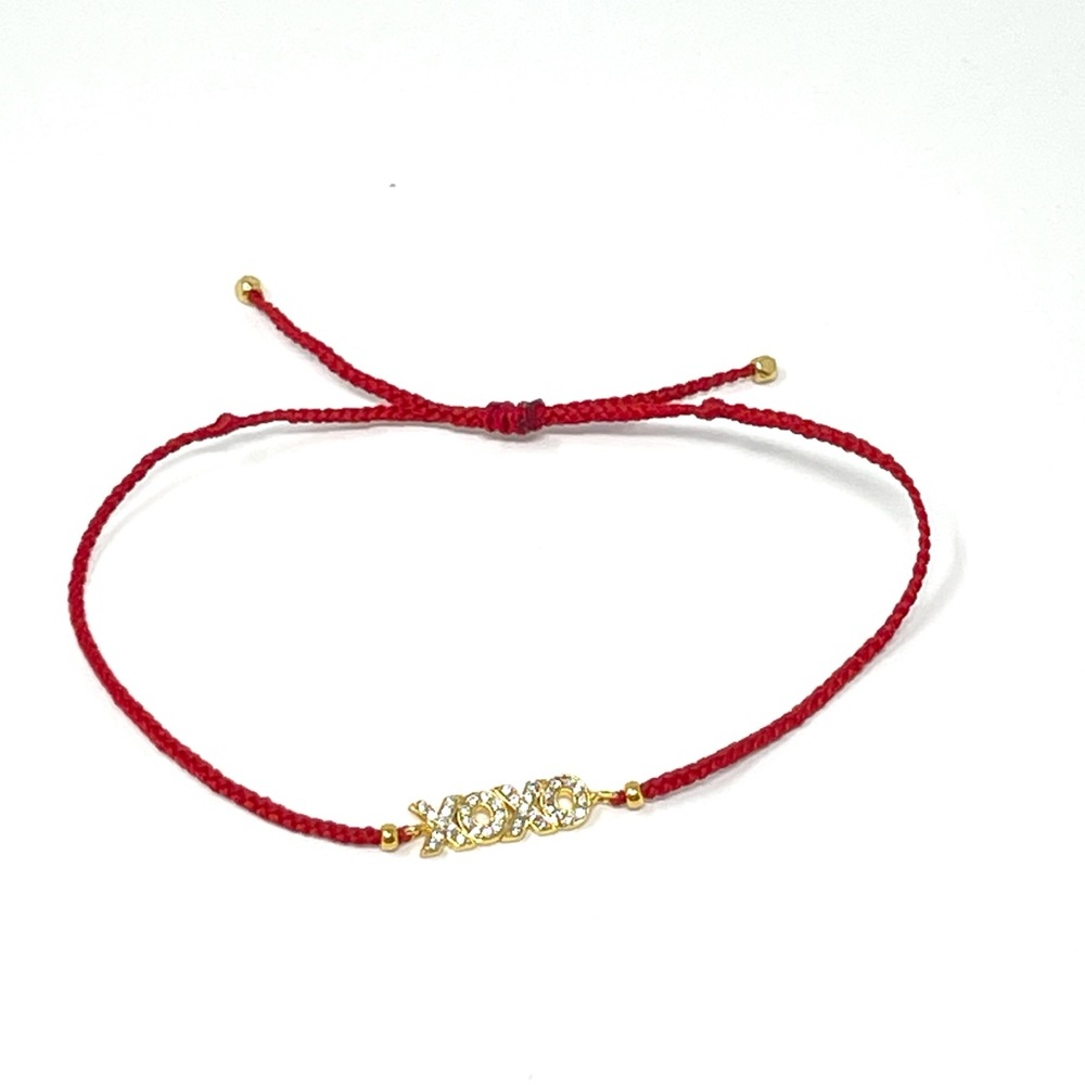 New Anthropologie Mystical Cord Tie Bracelet Red Valentine - Picture 4 of 6
